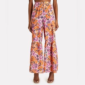 Something Navy Floral Flowy Pants
